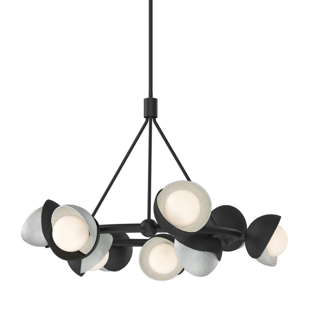 Hubbardton Forge Canada - 131068-SKT-MULT-10-82-GG0711 - Nine Light Pendant - Brooklyn - Black