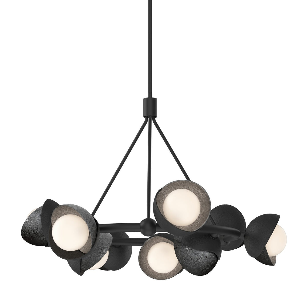 Hubbardton Forge Canada - 131068-SKT-MULT-10-89-GG0711 - Nine Light Pendant - Brooklyn - Black