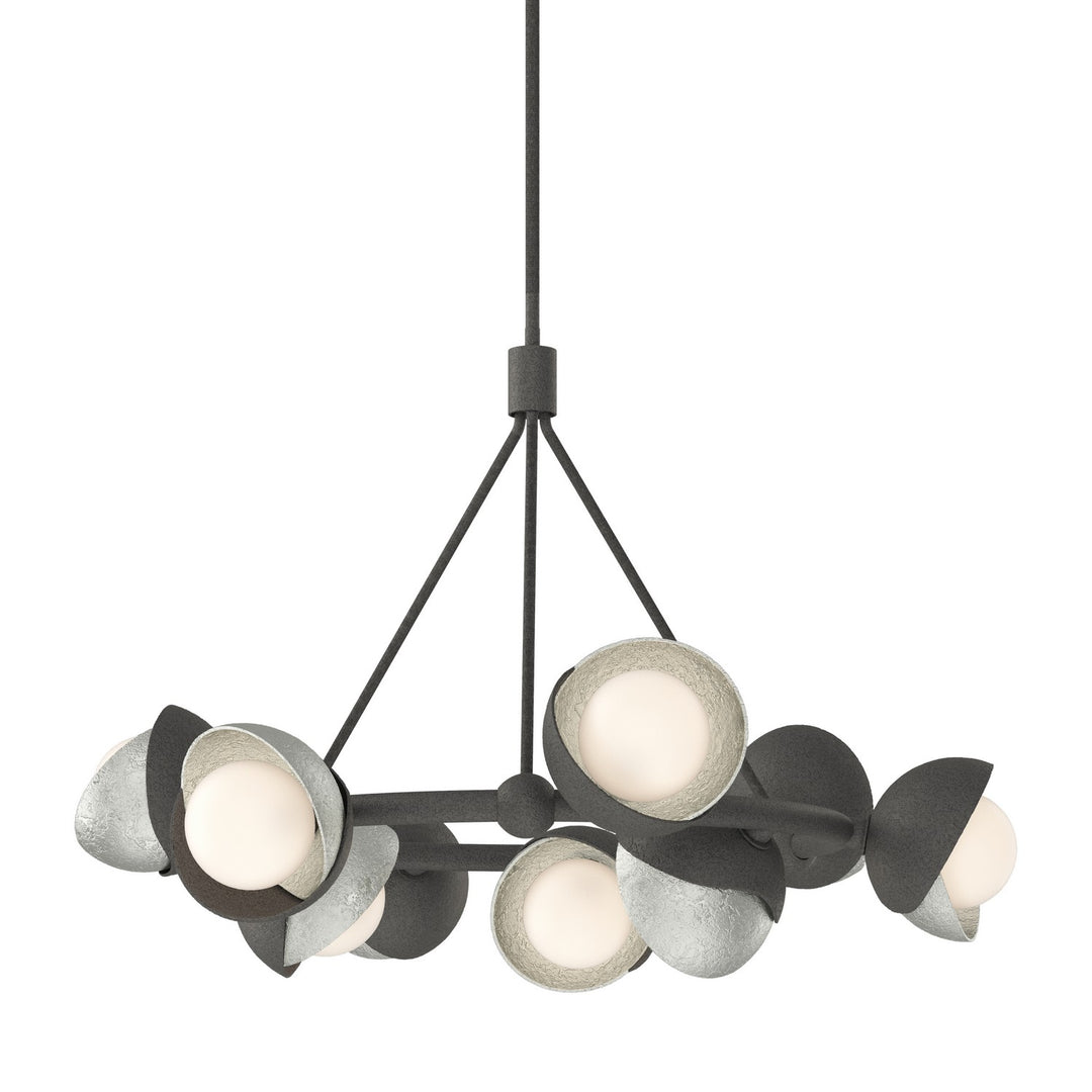 Hubbardton Forge Canada - 131068-SKT-MULT-20-85-GG0711 - Nine Light Pendant - Brooklyn - Natural Iron