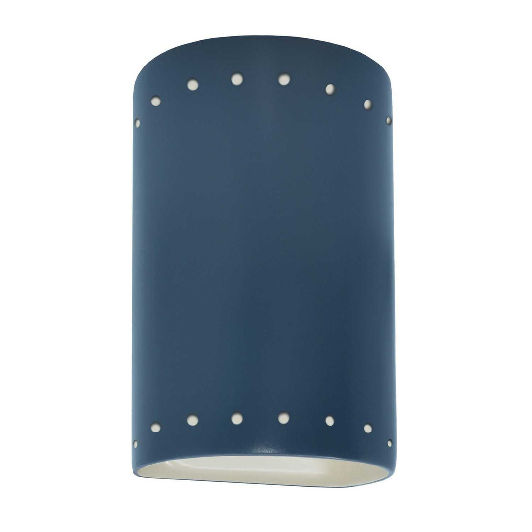 Ambiance LED Wall Sconce in Midnight Sky with Matte White internal Justice Designs