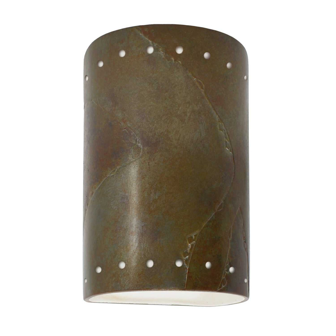 Ambiance LED Wall Sconce in Tierra Red Slate Justice Designs