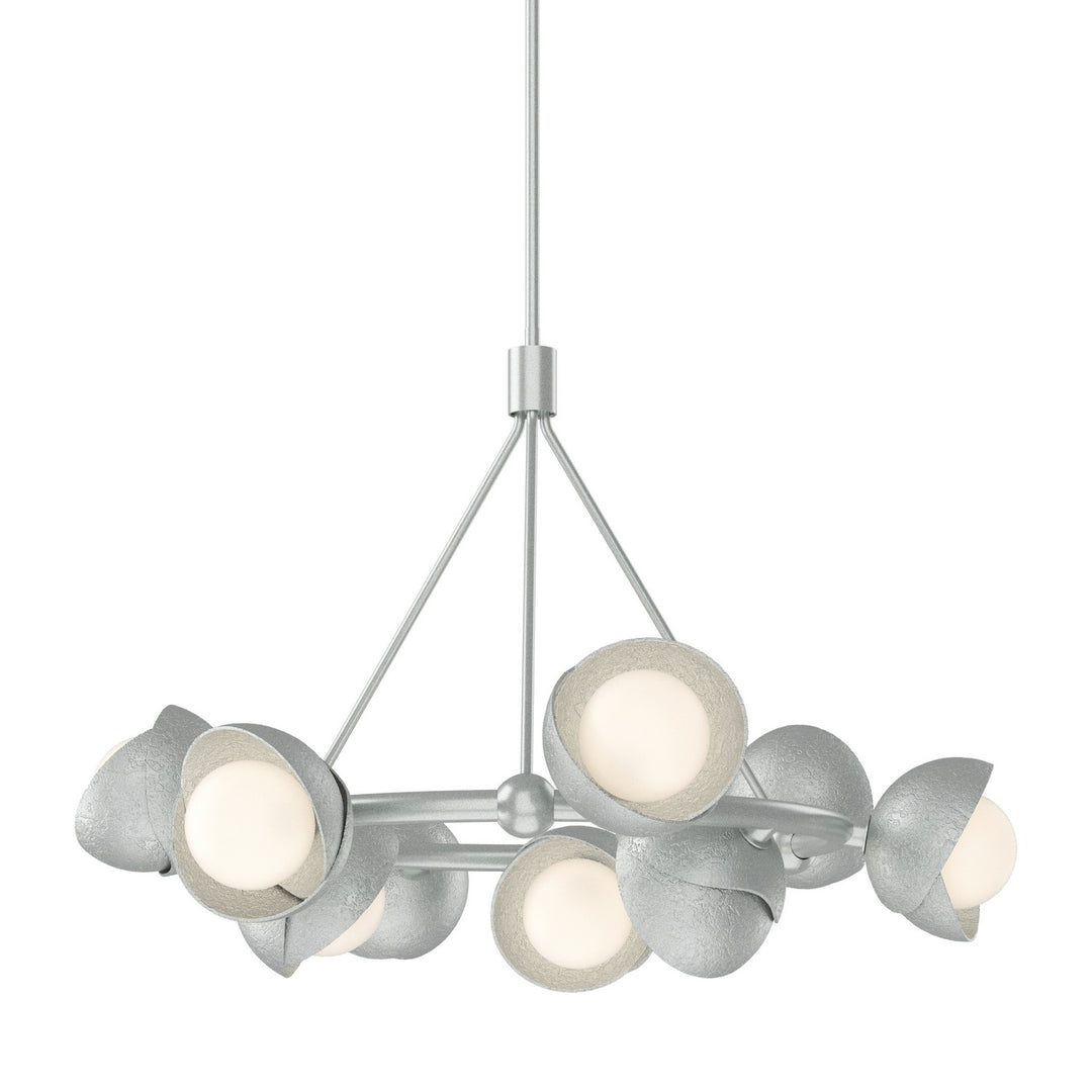 Hubbardton Forge Canada - 131068-SKT-MULT-82-82-GG0711 - Nine Light Pendant - Brooklyn - Vintage Platinum