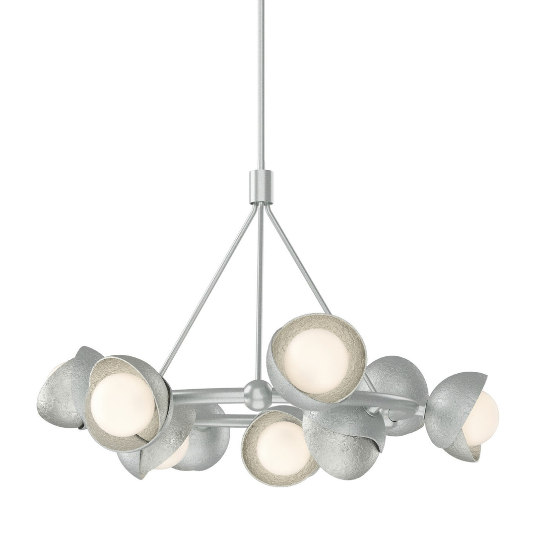 Hubbardton Forge Canada - 131068-SKT-MULT-82-85-GG0711 - Nine Light Pendant - Brooklyn - Vintage Platinum