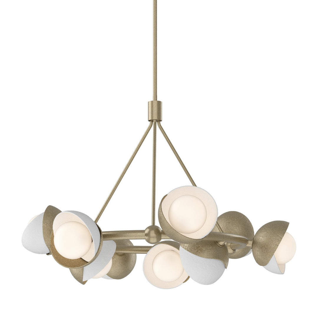 Hubbardton Forge Canada - 131068-SKT-MULT-84-02-GG0711 - Nine Light Pendant - Brooklyn - Soft Gold