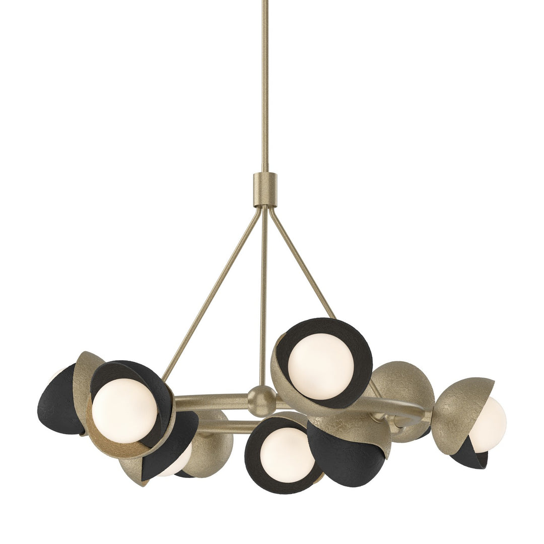 Hubbardton Forge Canada - 131068-SKT-MULT-84-10-GG0711 - Nine Light Pendant - Brooklyn - Soft Gold
