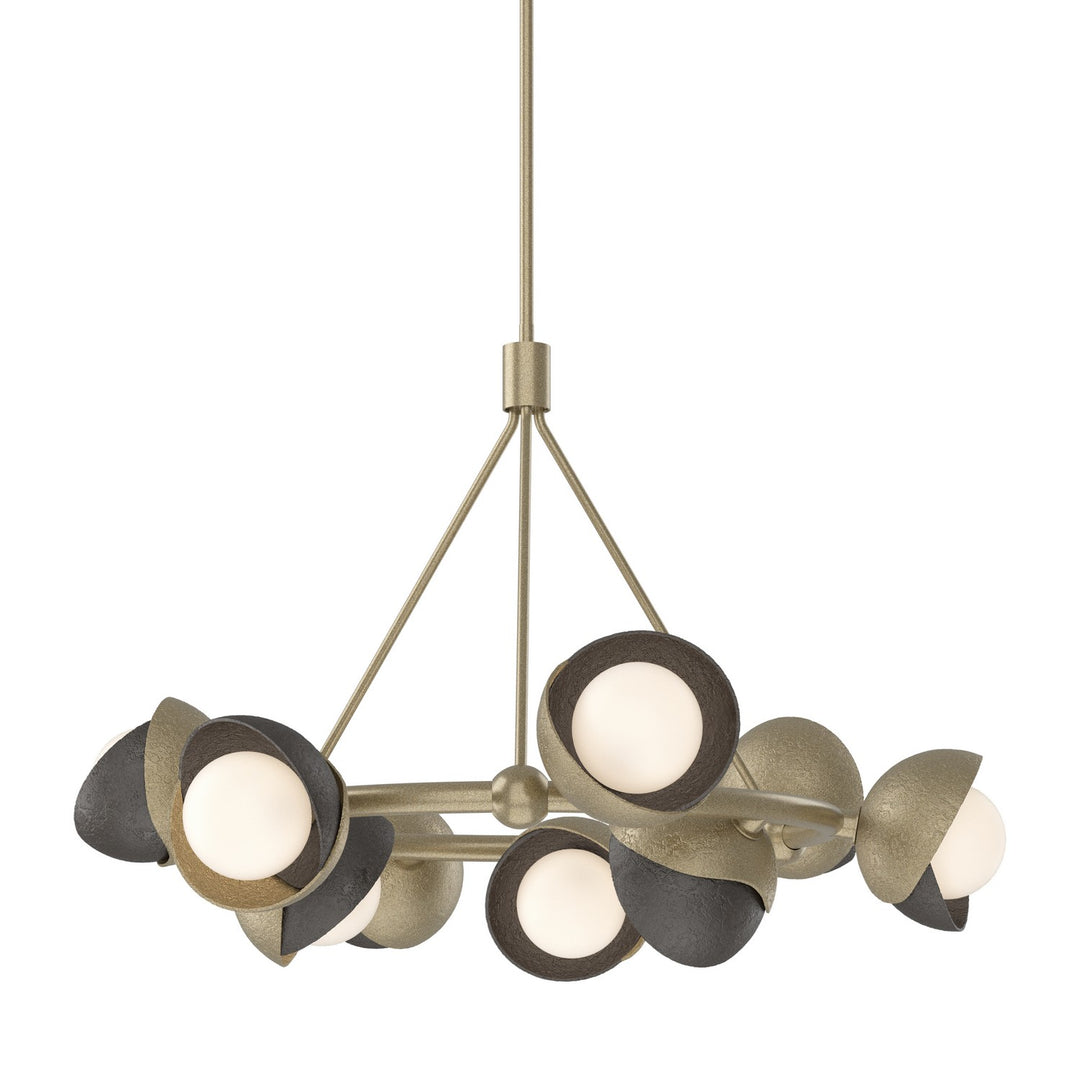 Hubbardton Forge Canada - 131068-SKT-MULT-84-14-GG0711 - Nine Light Pendant - Brooklyn - Soft Gold