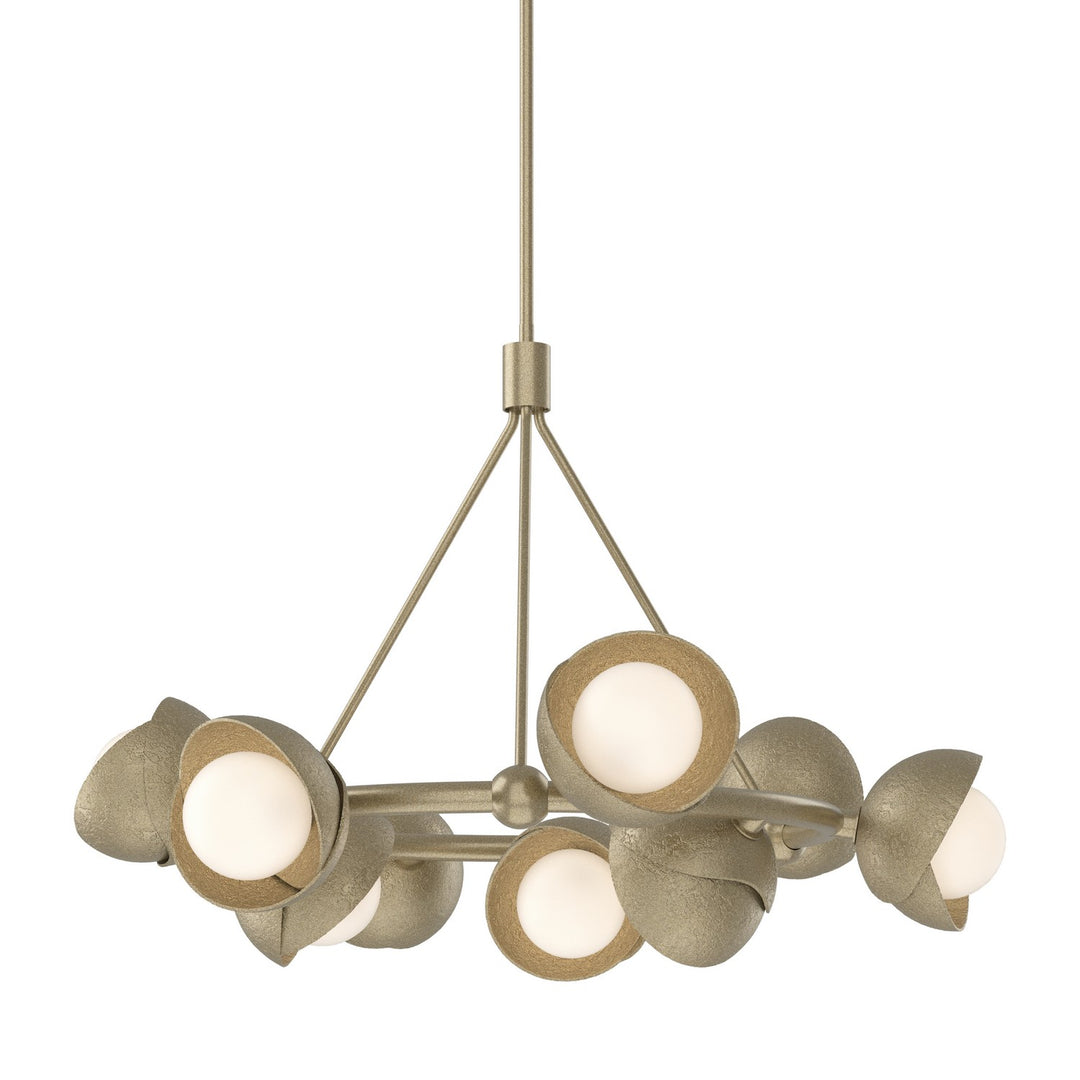 Hubbardton Forge Canada - 131068-SKT-MULT-84-84-GG0711 - Nine Light Pendant - Brooklyn - Soft Gold