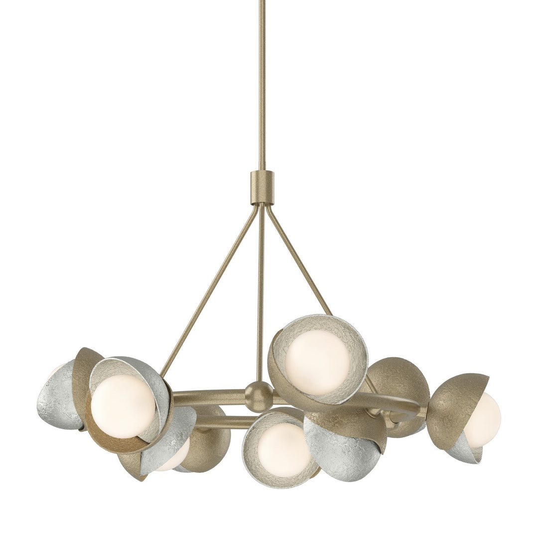 Hubbardton Forge Canada - 131068-SKT-MULT-84-85-GG0711 - Nine Light Pendant - Brooklyn - Soft Gold