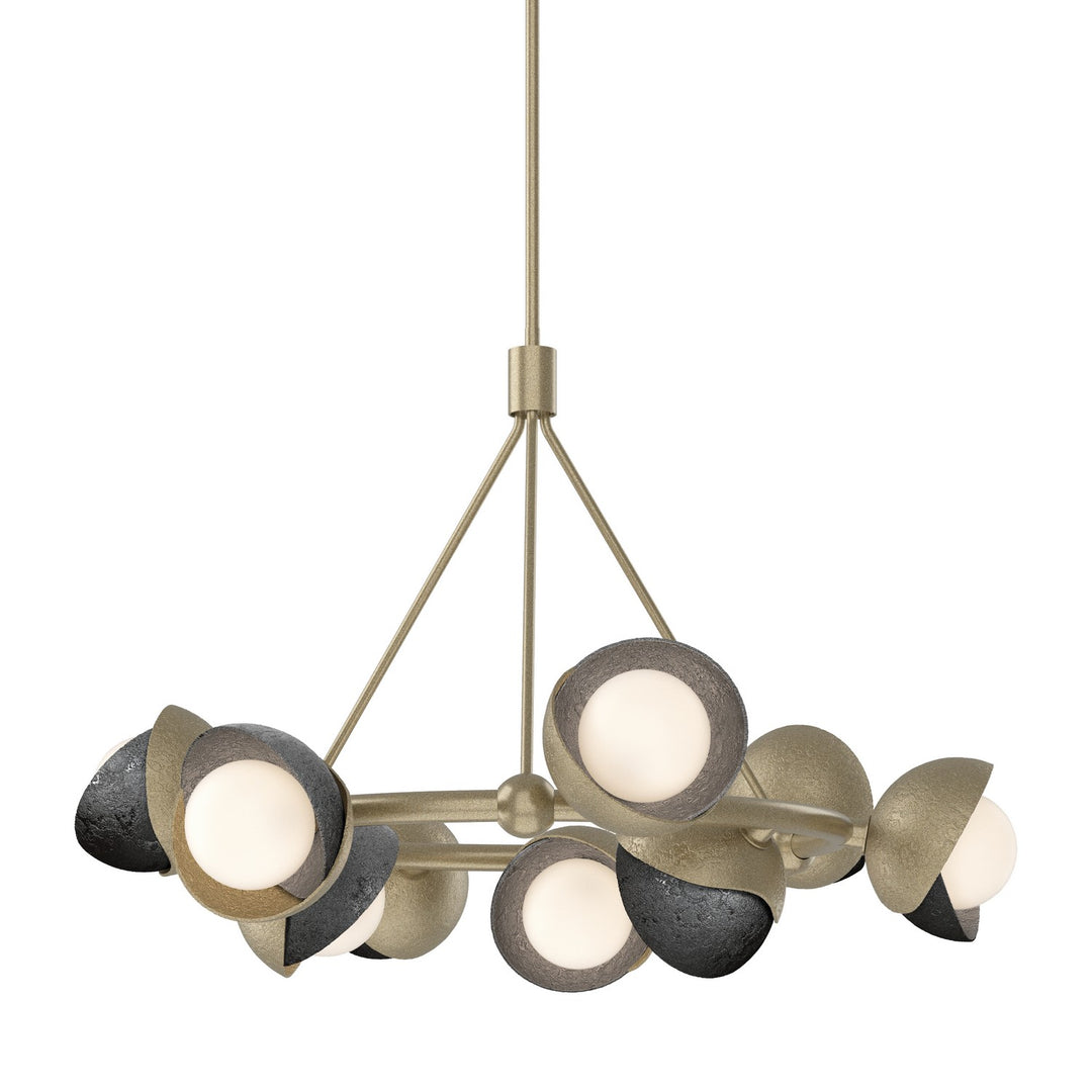 Hubbardton Forge Canada - 131068-SKT-MULT-84-89-GG0711 - Nine Light Pendant - Brooklyn - Soft Gold