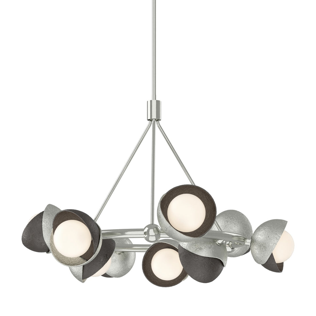 Hubbardton Forge Canada - 131068-SKT-MULT-85-14-GG0711 - Nine Light Pendant - Brooklyn - Sterling