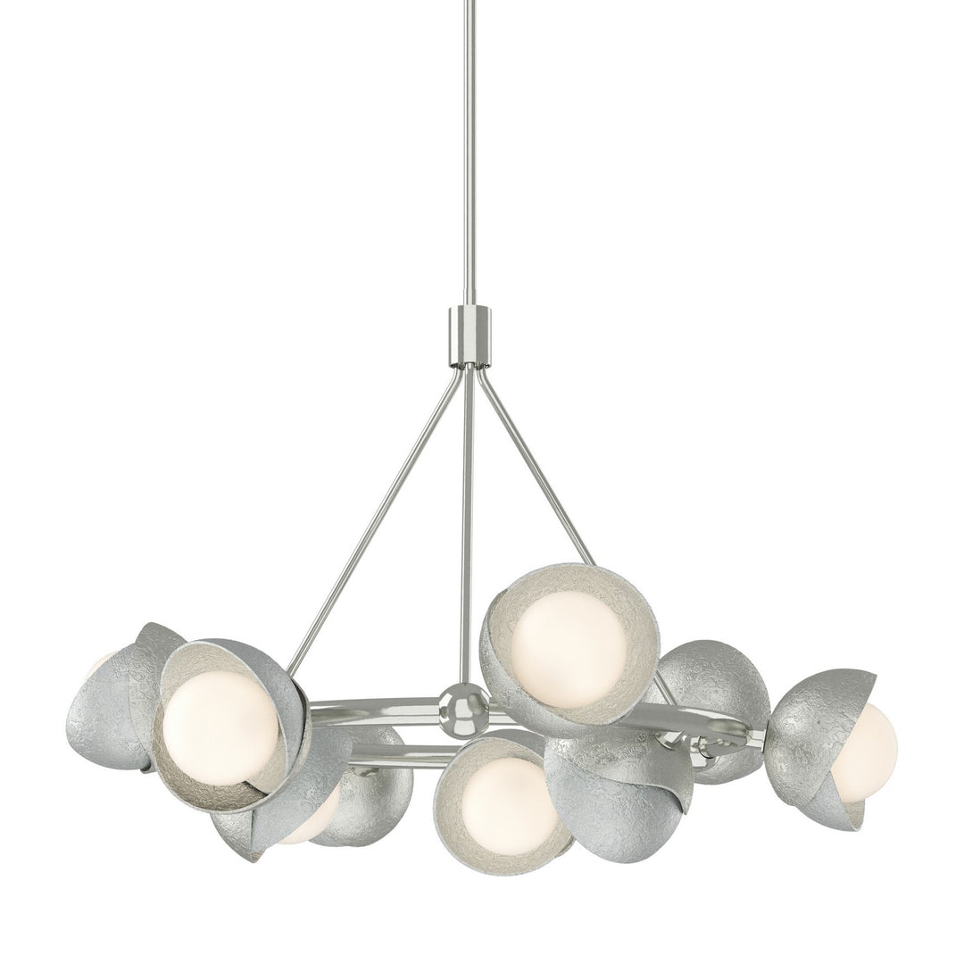 Hubbardton Forge Canada - 131068-SKT-MULT-85-82-GG0711 - Nine Light Pendant - Brooklyn - Sterling
