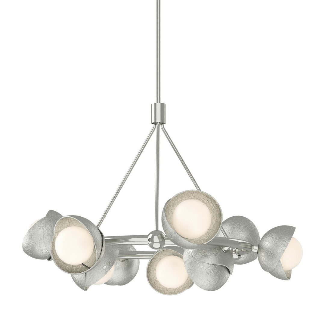 Hubbardton Forge Canada - 131068-SKT-MULT-85-85-GG0711 - Nine Light Pendant - Brooklyn - Sterling