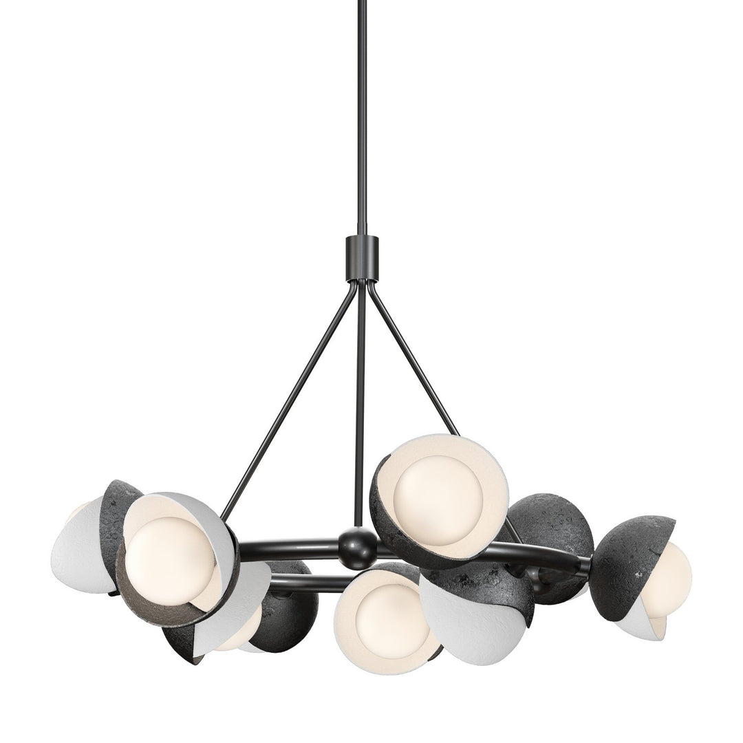 Hubbardton Forge Canada - 131068-SKT-MULT-89-02-GG0711 - Nine Light Pendant - Brooklyn - Ink