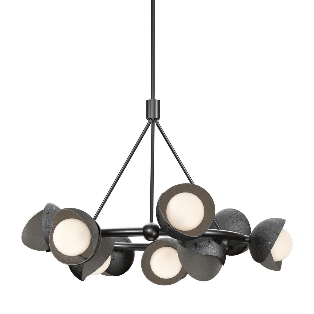 Hubbardton Forge Canada - 131068-SKT-MULT-89-07-GG0711 - Nine Light Pendant - Brooklyn - Ink