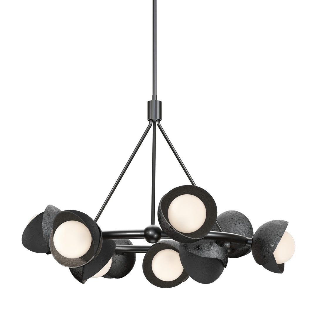 Hubbardton Forge Canada - 131068-SKT-MULT-89-10-GG0711 - Nine Light Pendant - Brooklyn - Ink