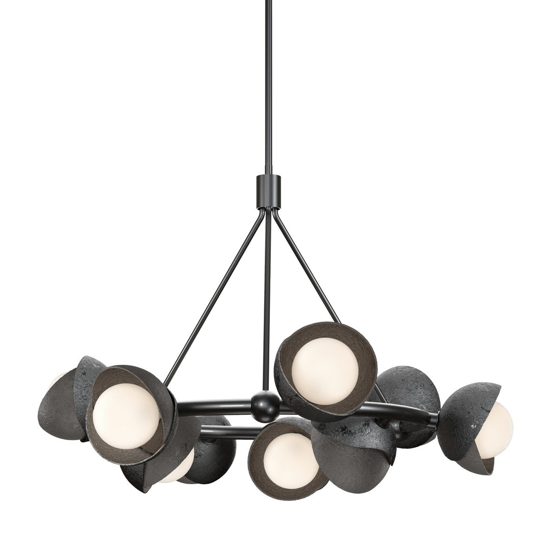 Hubbardton Forge Canada - 131068-SKT-MULT-89-14-GG0711 - Nine Light Pendant - Brooklyn - Ink