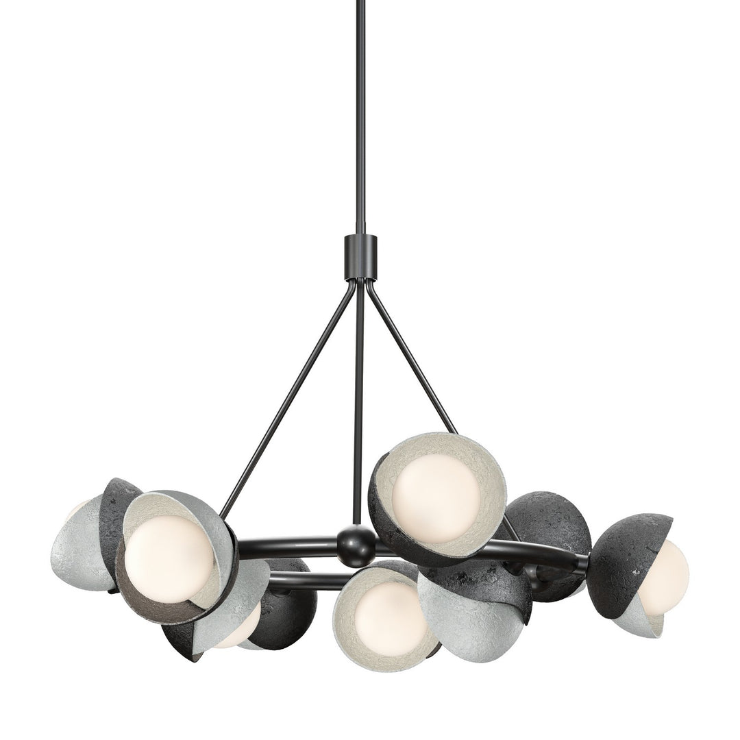 Hubbardton Forge Canada - 131068-SKT-MULT-89-82-GG0711 - Nine Light Pendant - Brooklyn - Ink