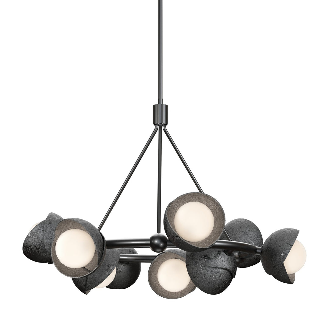 Hubbardton Forge Canada - 131068-SKT-MULT-89-89-GG0711 - Nine Light Pendant - Brooklyn - Ink