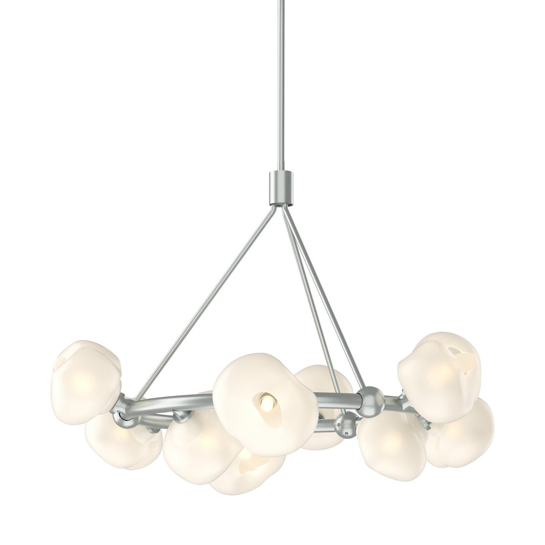 Hubbardton Forge Canada - 131069-SKT-MULT-82-FD0710 - Nine Light Pendant - Ume - Vintage Platinum