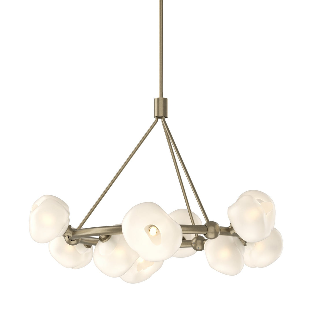 Hubbardton Forge Canada - 131069-SKT-MULT-84-FD0710 - Nine Light Pendant - Ume - Soft Gold