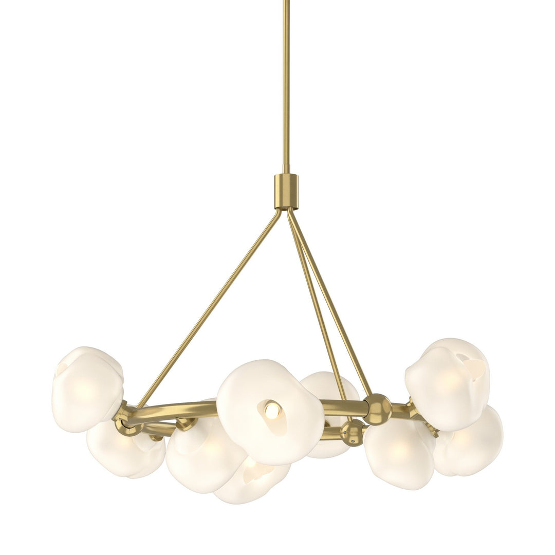 Hubbardton Forge Canada - 131069-SKT-MULT-86-FD0710 - Nine Light Pendant - Ume - Modern Brass