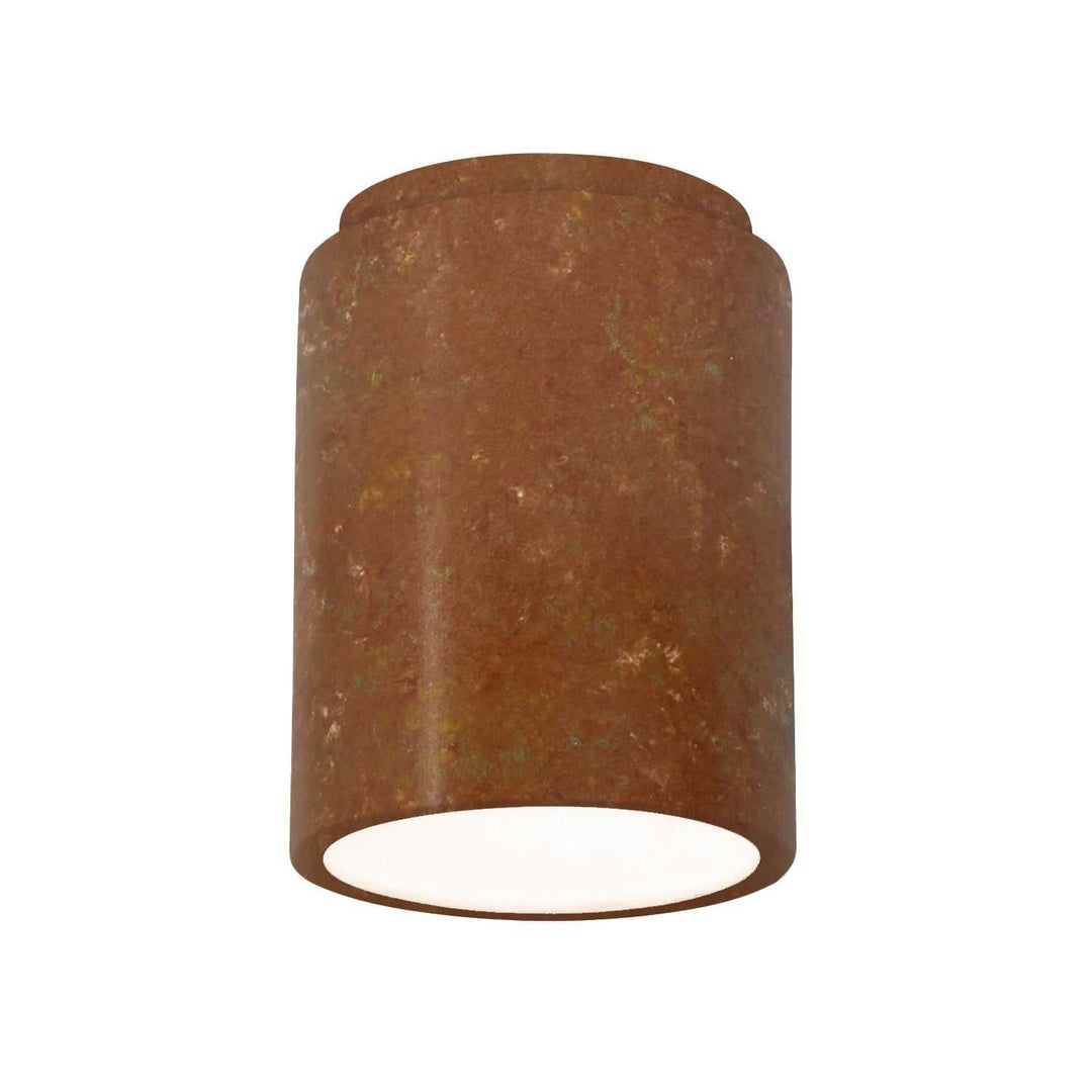 Radiance LED Flush-Mount in Rust Patina Justice Designs