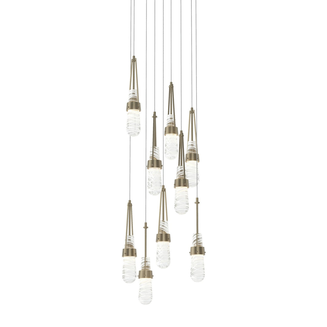 Hubbardton Forge Canada - 131100-SKT-LONG-84-YJ0434 - LED Pendant - Link - Soft Gold