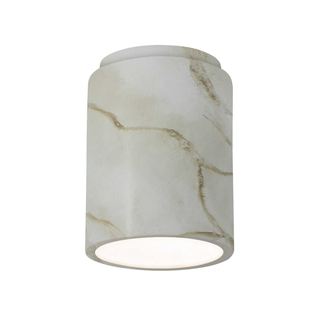 Radiance LED Flush-Mount in Carrara Marble Justice Designs