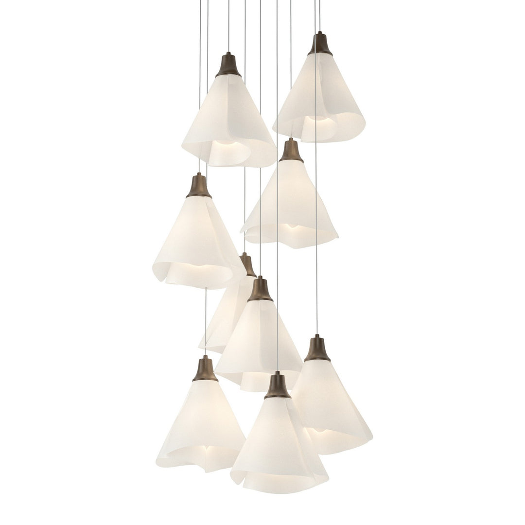 Hubbardton Forge Canada - 131102-SKT-LONG-05-SH1987 - LED Pendant - Mobius - Bronze