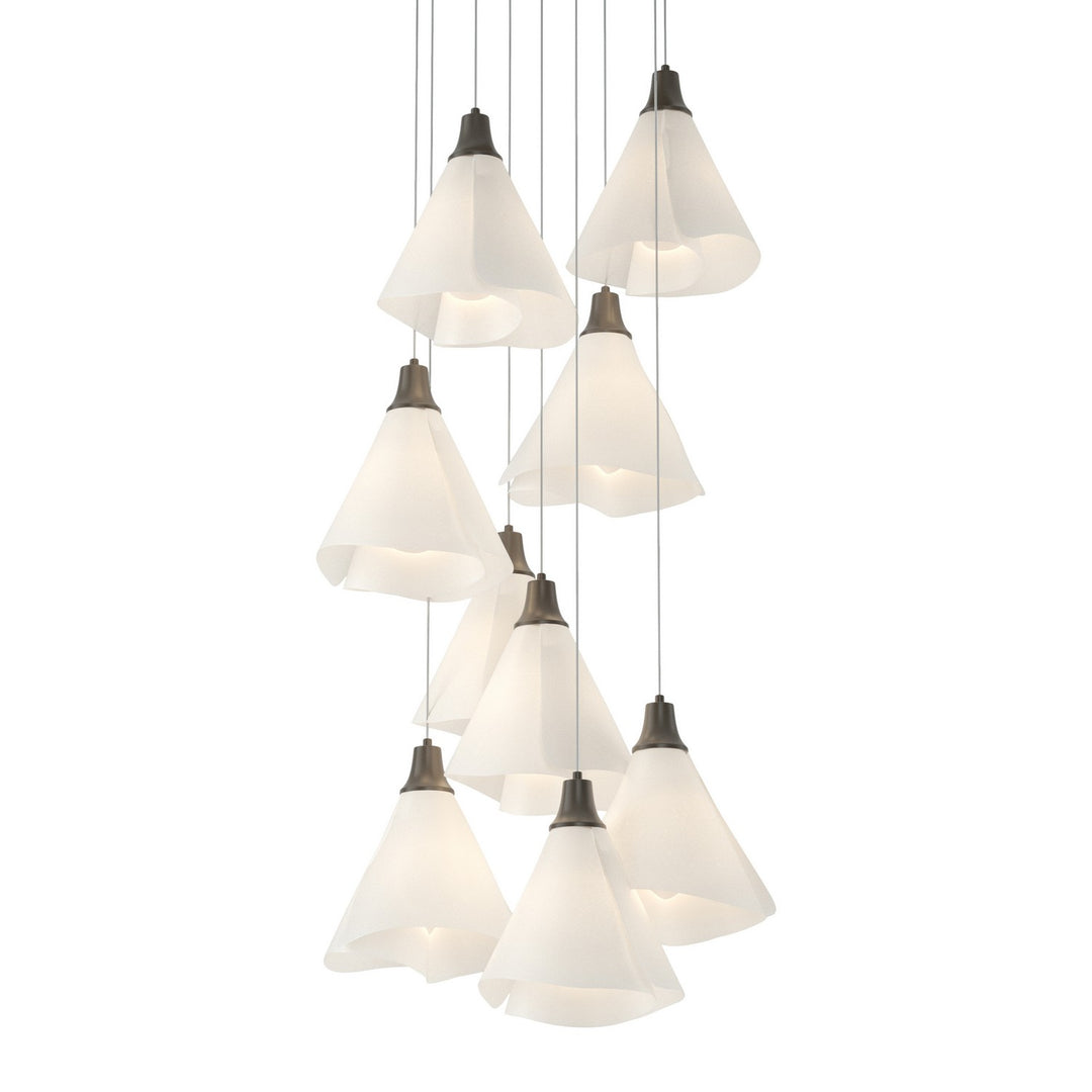 Hubbardton Forge Canada - 131102-SKT-LONG-07-SH1987 - LED Pendant - Mobius - Dark Smoke
