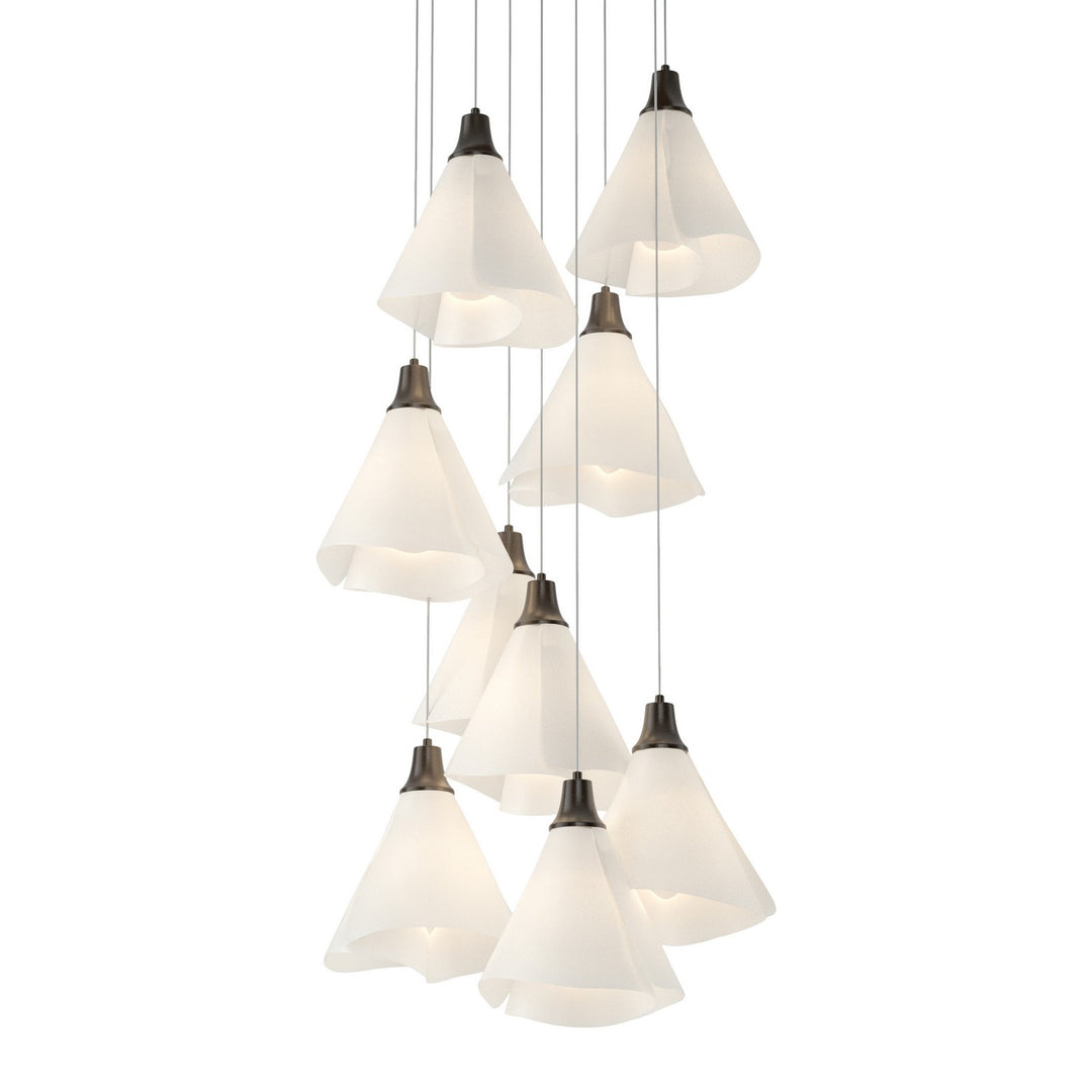 Hubbardton Forge Canada - 131102-SKT-LONG-14-SH1987 - LED Pendant - Mobius - Oil Rubbed Bronze