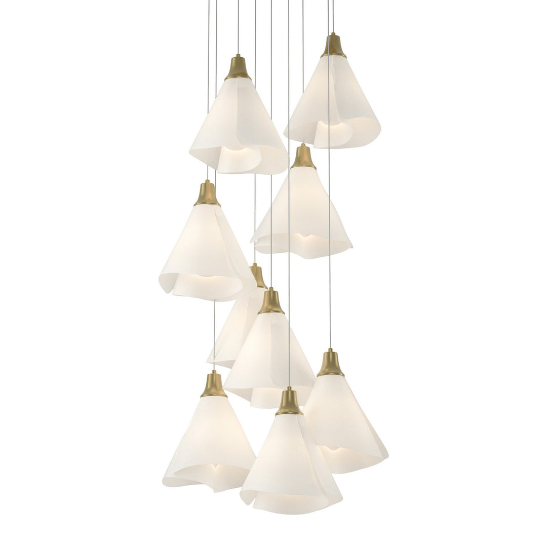 Hubbardton Forge Canada - 131102-SKT-LONG-86-SH1987 - LED Pendant - Mobius - Modern Brass