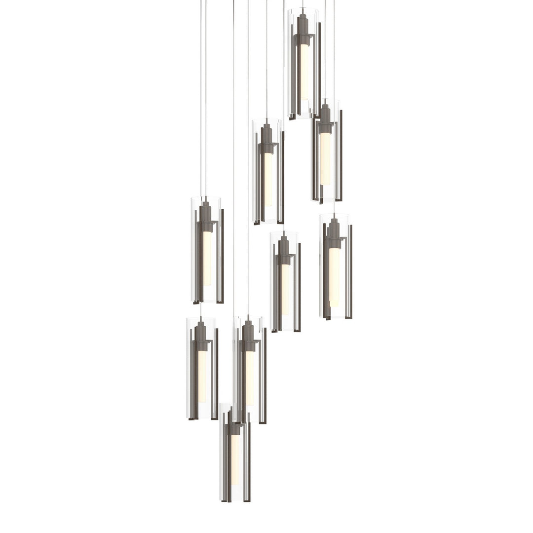 Hubbardton Forge Canada - 131104-SKT-LONG-05-ZM0065 - LED Pendant - Exos Glass - Bronze