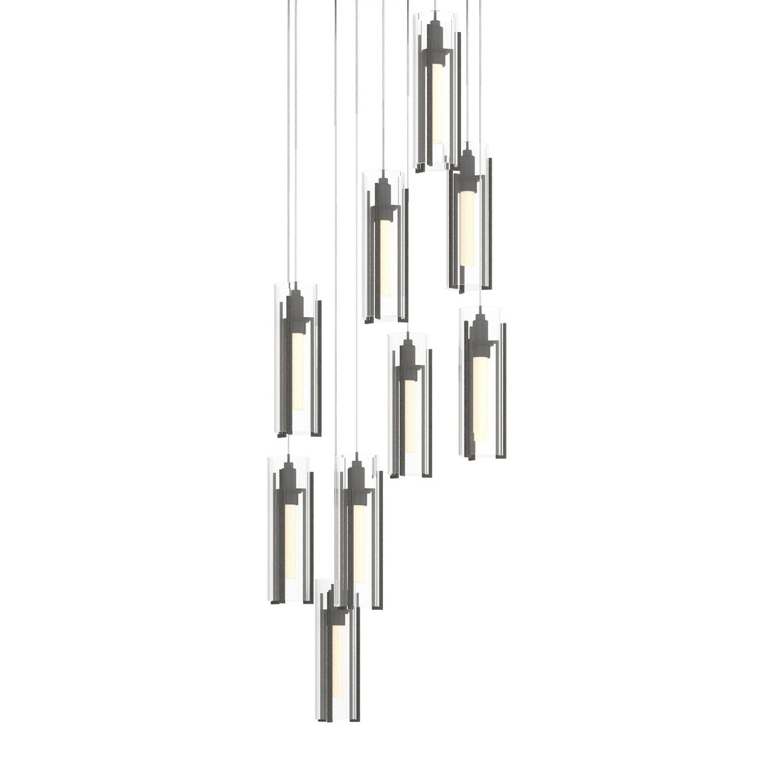 Hubbardton Forge Canada - 131104-SKT-LONG-20-ZM0065 - LED Pendant - Exos Glass - Natural Iron