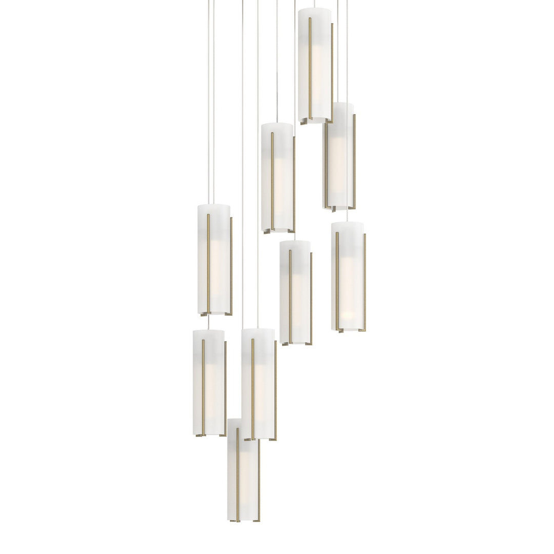 Hubbardton Forge Canada - 131104-SKT-LONG-86-GG0065 - LED Pendant - Exos Glass - Modern Brass
