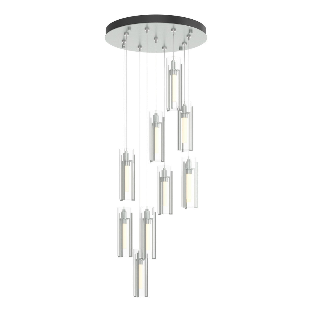 Hubbardton Forge Canada - 131104-SKT-STND-82-ZM0065 - LED Pendant - Exos Glass - Vintage Platinum