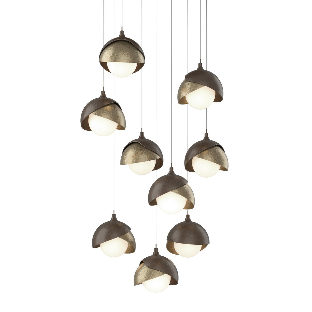 Hubbardton Forge Canada - 131105-SKT-LONG-05-84-GG0711 - LED Pendant - Brooklyn - Bronze