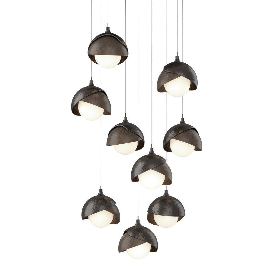 Hubbardton Forge Canada - 131105-SKT-LONG-14-05-GG0711 - LED Pendant - Brooklyn - Oil Rubbed Bronze