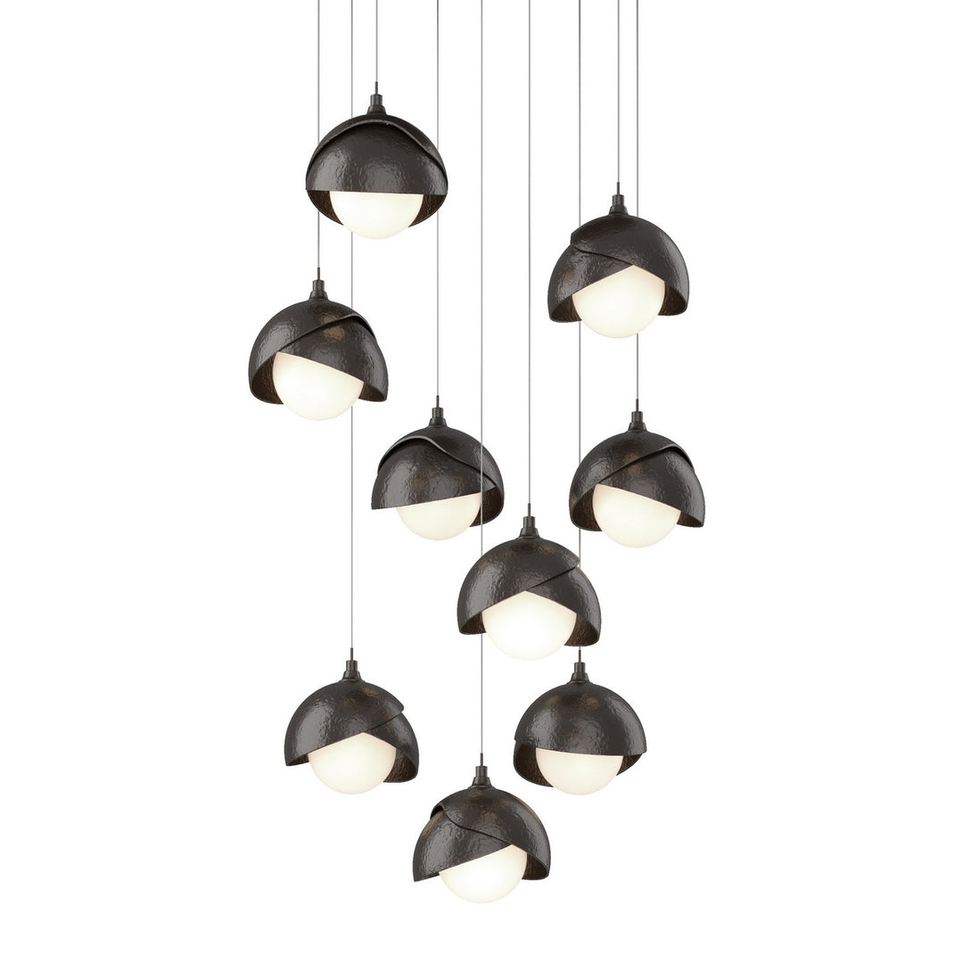 Hubbardton Forge Canada - 131105-SKT-LONG-14-14-GG0711 - LED Pendant - Brooklyn - Oil Rubbed Bronze