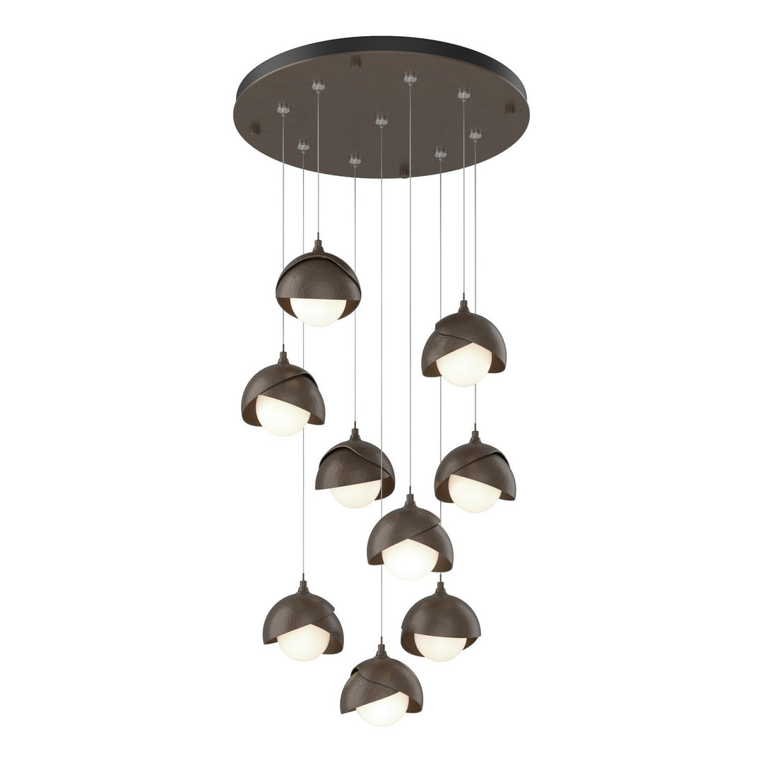 Hubbardton Forge Canada - 131105-SKT-STND-05-05-GG0711 - LED Pendant - Brooklyn - Bronze