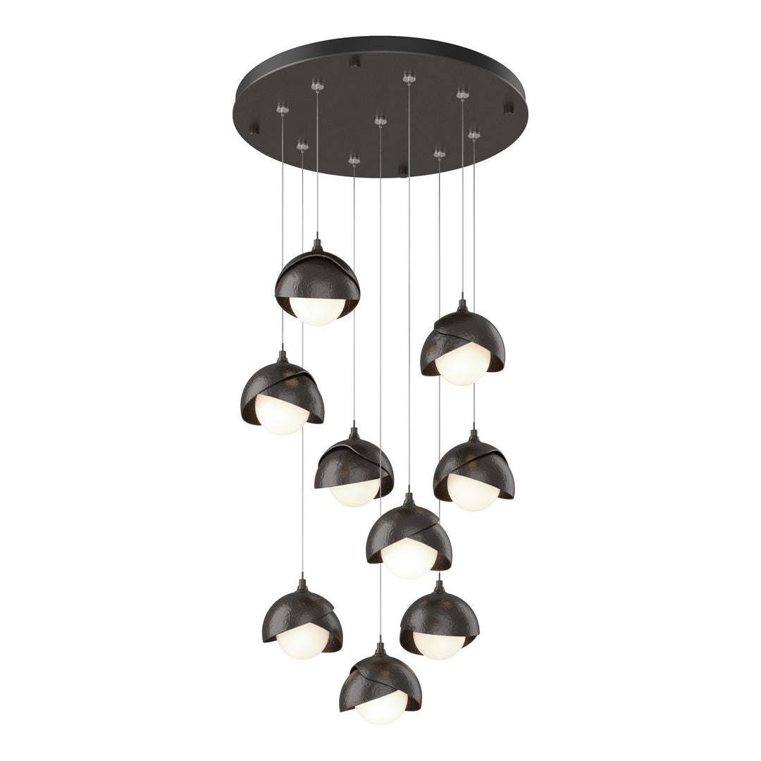 Hubbardton Forge Canada - 131105-SKT-STND-14-14-GG0711 - LED Pendant - Brooklyn - Oil Rubbed Bronze