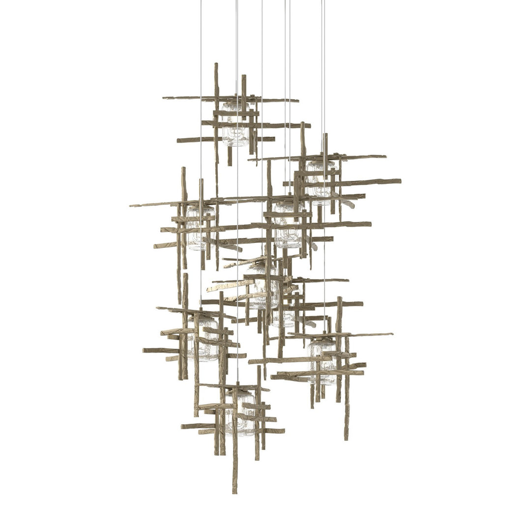 Hubbardton Forge Canada - 131107-SKT-LONG-82-II0728 - LED Pendant - Tura - Vintage Platinum
