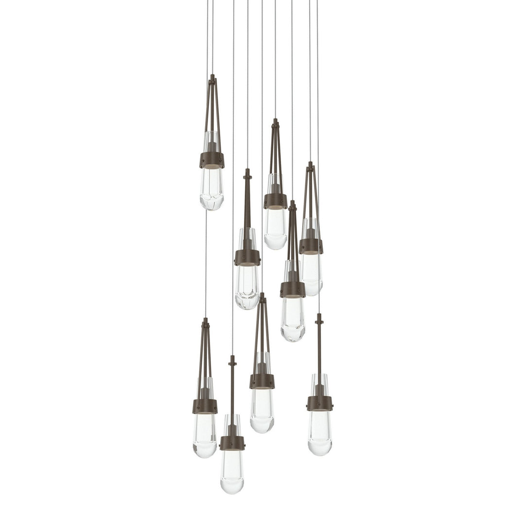 Hubbardton Forge Canada - 131108-SKT-LONG-05-ZM0434 - LED Pendant - Link - Bronze