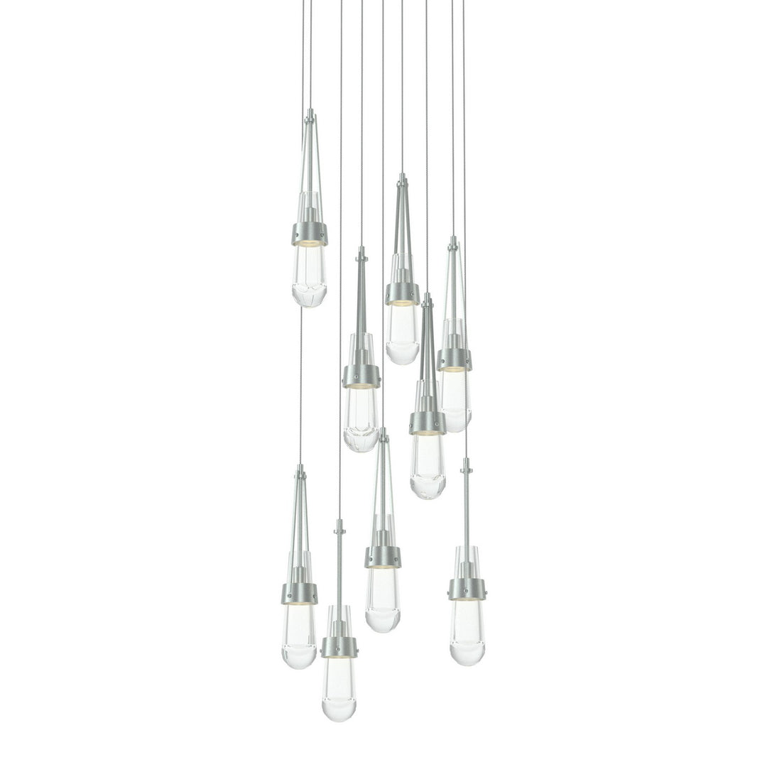 Hubbardton Forge Canada - 131108-SKT-LONG-82-ZM0434 - LED Pendant - Link - Vintage Platinum