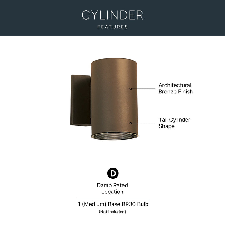 Kichler Canada - 9234AZ - One Light Outdoor Wall Mount - Architectural Bronze