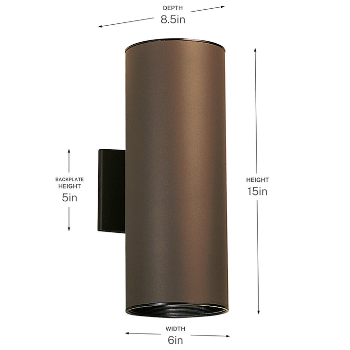Kichler Canada - 9246AZ - Two Light Outdoor Wall Mount - Architectural Bronze