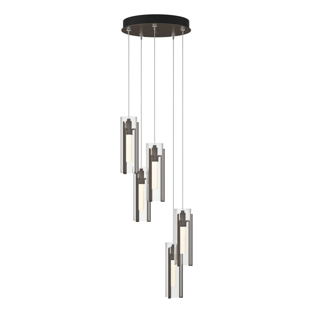 Hubbardton Forge Canada - 131124-SKT-STND-05-ZM0065 - LED Pendant - Exos Glass - Bronze