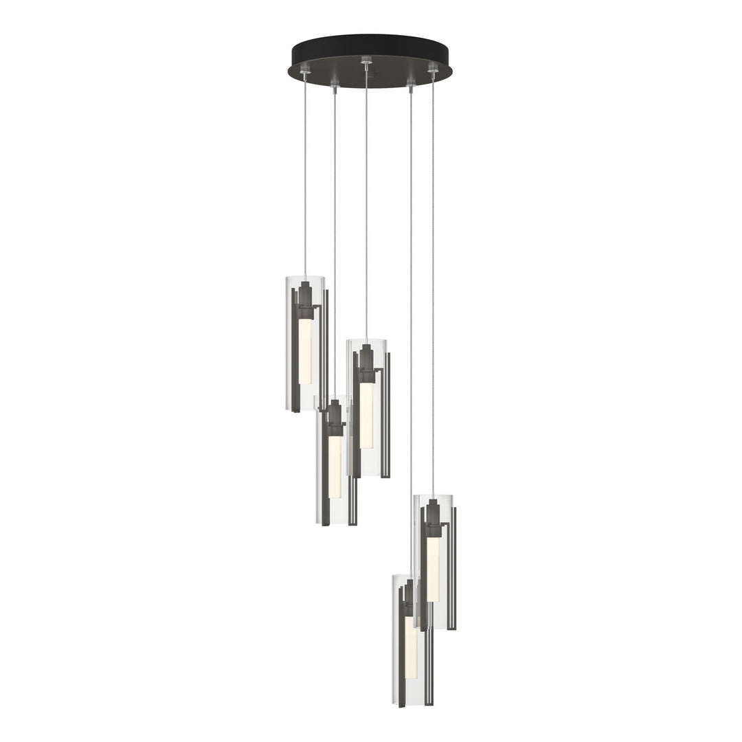 Hubbardton Forge Canada - 131124-SKT-STND-07-ZM0065 - LED Pendant - Exos Glass - Dark Smoke