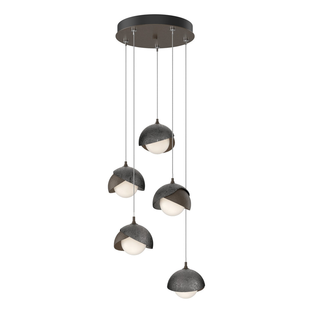 Hubbardton Forge Canada - 131125-SKT-STND-05-89-GG0711 - LED Pendant - Brooklyn - Bronze