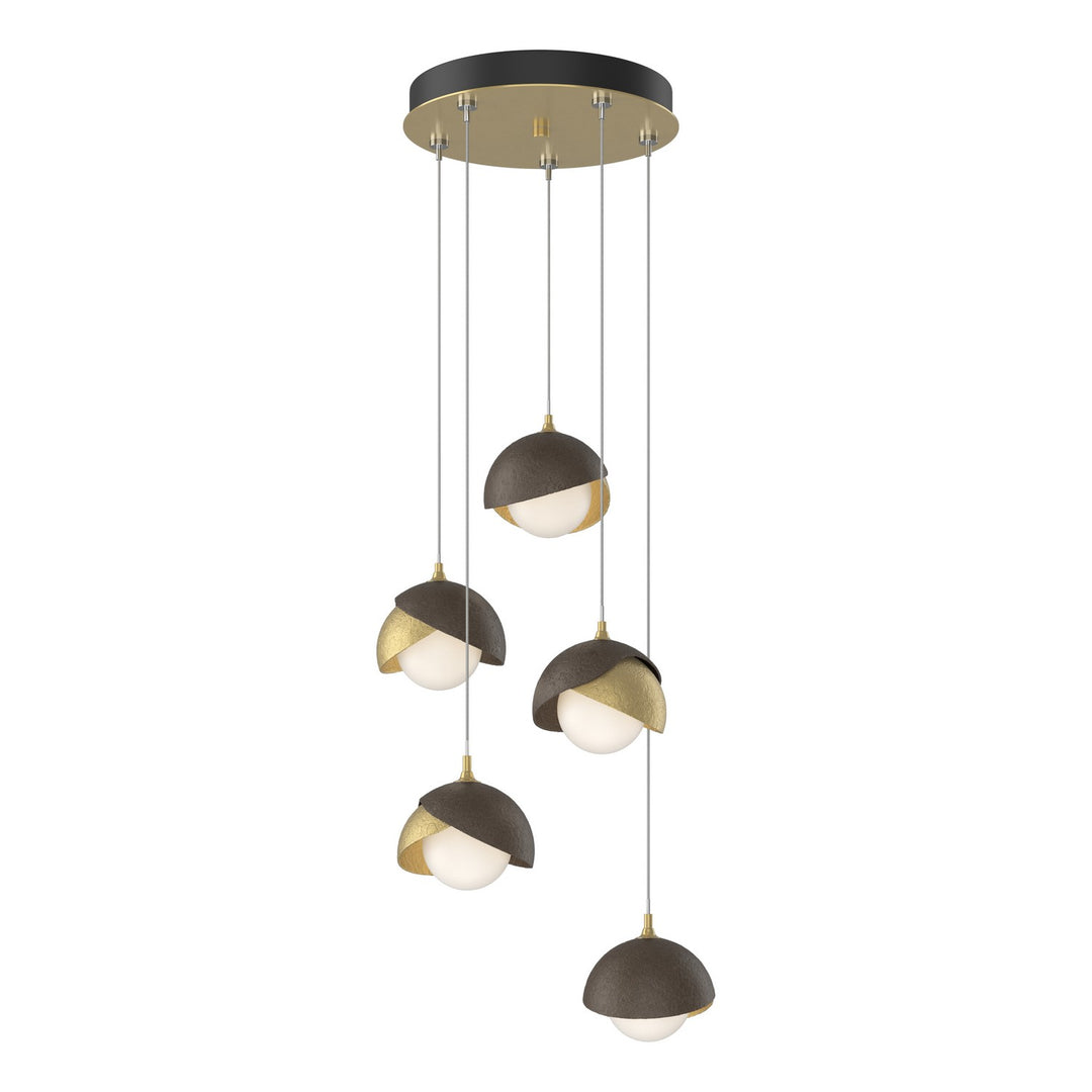 Hubbardton Forge Canada - 131125-SKT-STND-86-05-GG0711 - LED Pendant - Brooklyn - Modern Brass